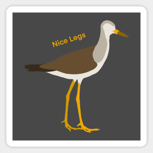 Nice Legs - Yellowlegs Sandpiper Birdwatching Humour Design Magnet